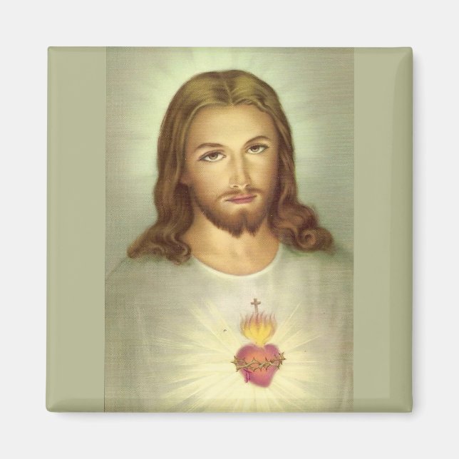 Helig Heart of Jesus Magnet (Framsidan)