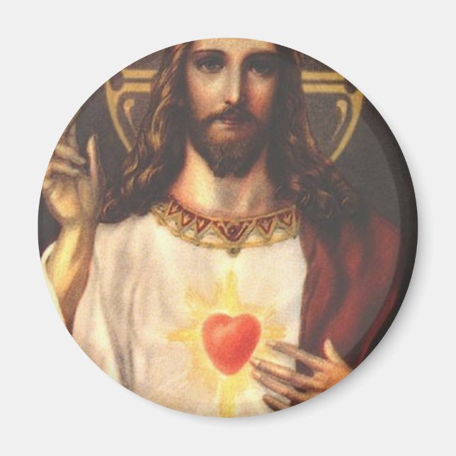 Helig Heart of Jesus Magnet (Framsidan)