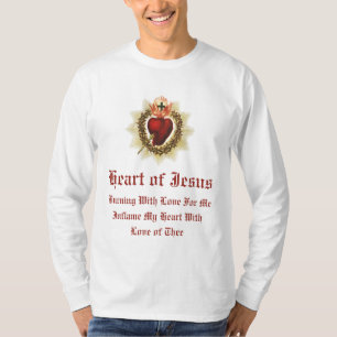 Helig Heart of Jesus Manar Långärmad T-Shirt