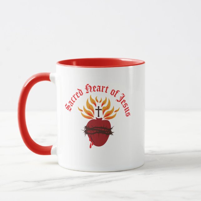 Helig Heart of Jesus Mugg (Vänster)
