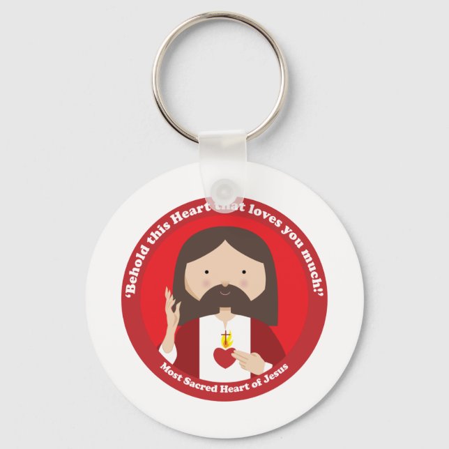 Helig Heart of Jesus Nyckelring (Framsida)