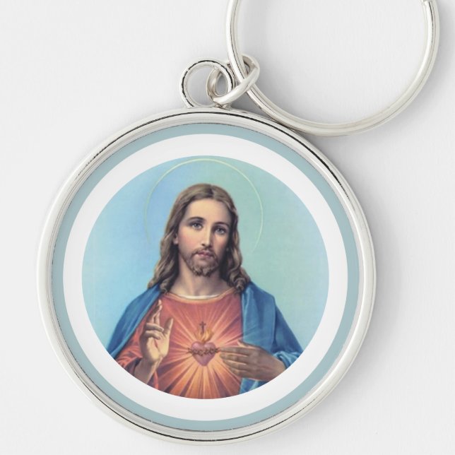 Helig Heart of Jesus Nyckelring (Framsidan)