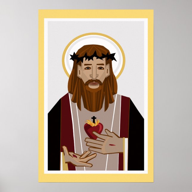 Helig Heart of Jesus Poster (Framsidan)