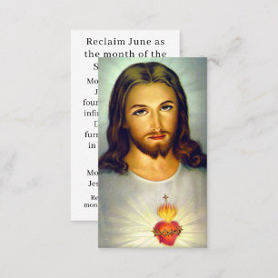 Helig Heart of Jesus Prayer Card
