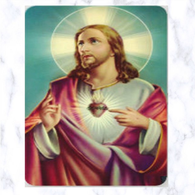 Helig Heart of Jesus Prayer Card Visitkort (Skapare uppladdad)