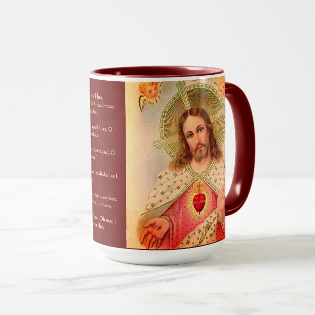 Helig Heart of Jesus Prayer Mugg (Framsida höger)