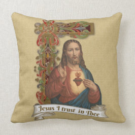 Helig Heart of Jesus Religiösa Catholic Kudde