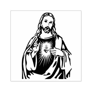 Helig Heart of Jesus Religiösa Catholic Stämpel