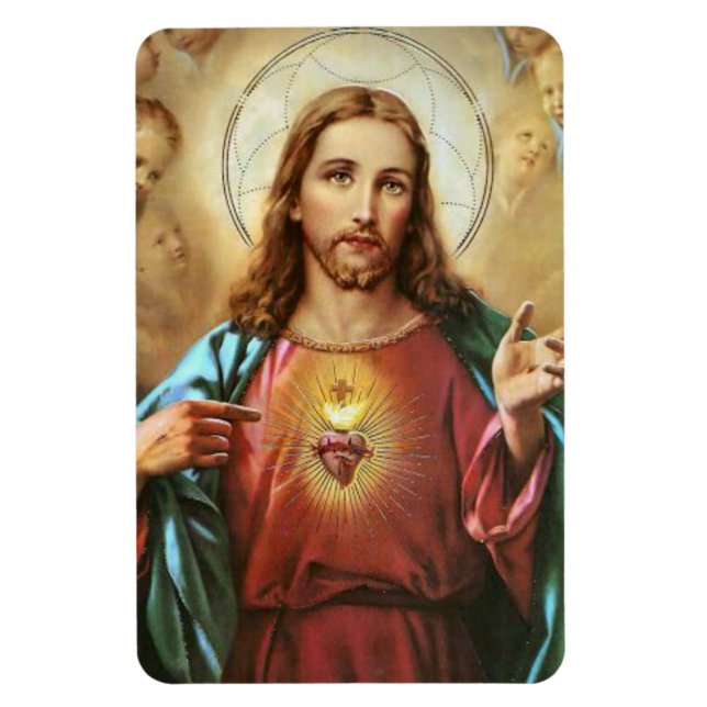 Helig Heart of Jesus Religiösa Lomises Prayer Magnet (Vertikal)