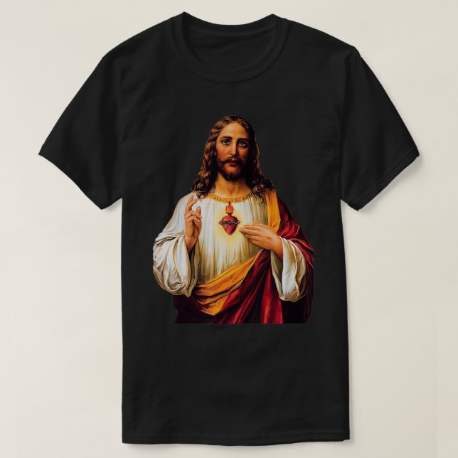 Helig Heart of Jesus T Shirt (Design framsida)