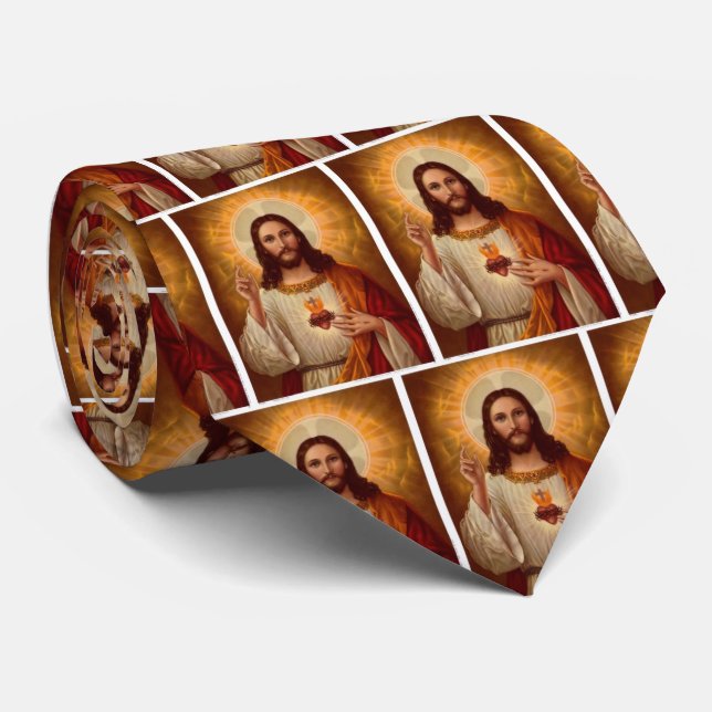 Helig Heart of Jesus Tie Slips (Rullad)
