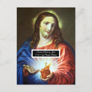 Helig Heart of Jesus Vykort