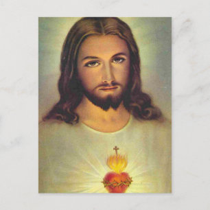 Helig Heart of Jesus Vykort