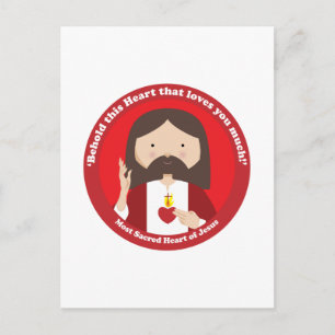 Helig Heart of Jesus Vykort