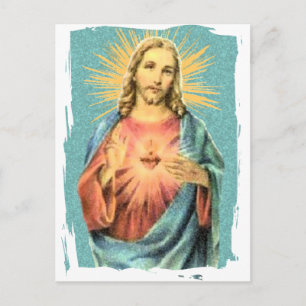 Helig Heart of Jesus Vykort
