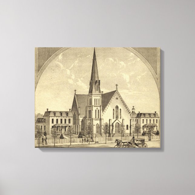 Helig Heart Öster Liberty-kyrkan Canvastryck (Framsida)