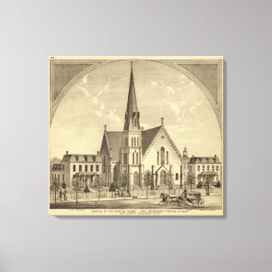 Helig Heart Öster Liberty-kyrkan Canvastryck