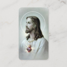 Helig Heart Prayer för sjukförsäkringskortet Visitkort