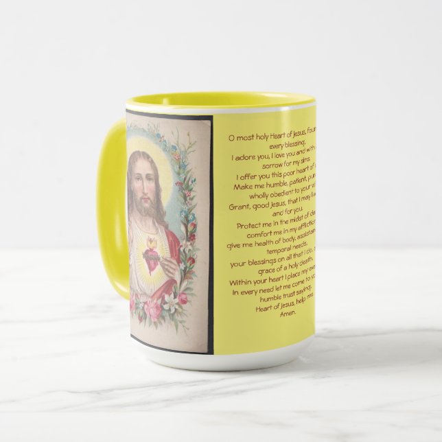 Helig Heart Prayer Mugg (Framsida vänster)