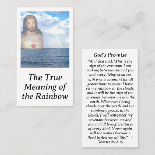 Helig Heart-regnbåge: Prayer Card