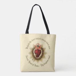 Helig Heart Tote Bag Tygkasse