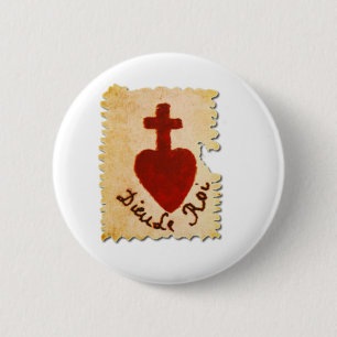 Helig Heart Vendée Dieu, le Roi-katolik Knapp