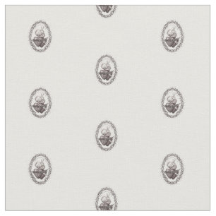 Helig Hearts of Jesus and Mary mönster Tyg