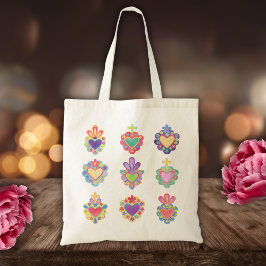 HELIG HEARTS, WATERCOLOR, mexico, mexikaner Tygkasse