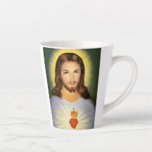 Helig hjärta av Jesus Anpassade Latte Mugg