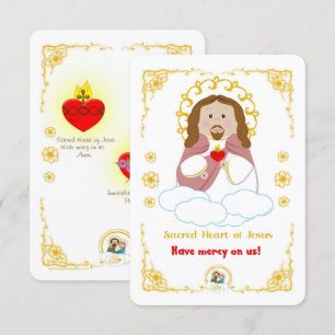Helig hjärta av Jesus Heliga Card Inbjudningar