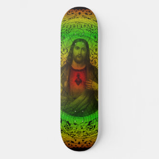 Helig hjärta av Jesus Rastafari Skateboard