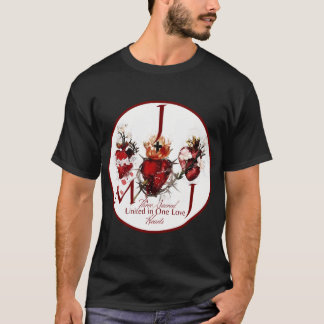 Helig hjärta av Jesusimmaculate Heart of Mary T Shirt