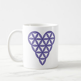 Helig Hjärta - Livets hjärta, 3D/Blue. Kaffemugg