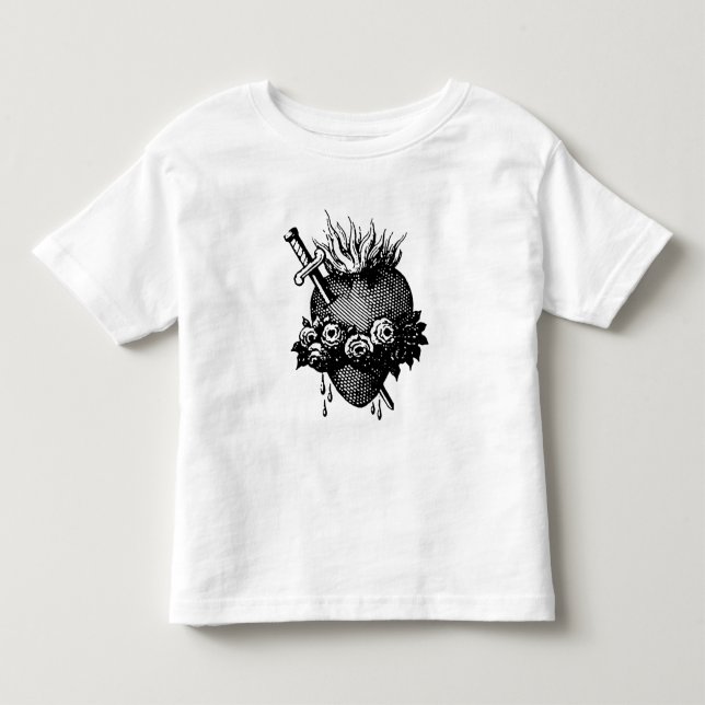 Helig hjärta Mary T Shirt (Framsida)