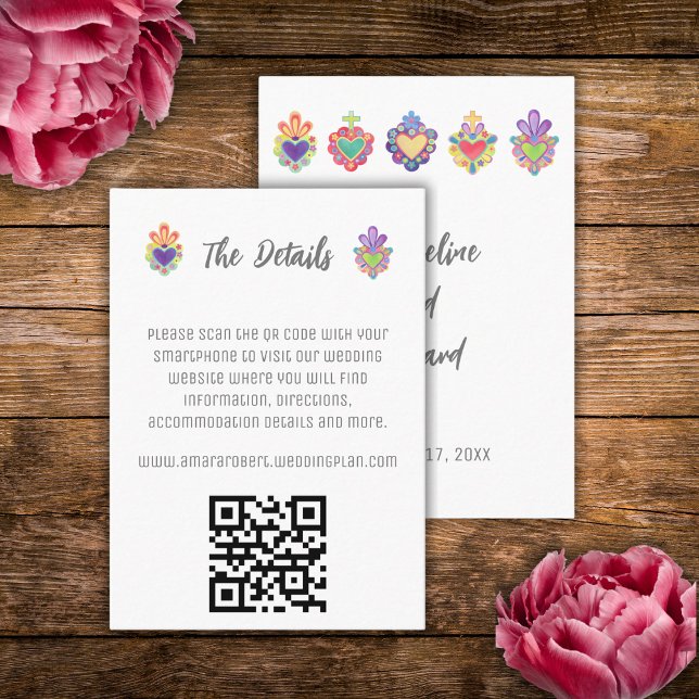 HELIG HJÄRTA, MEXIKANSKT HJÄRTKORT VISITKORT (Skapare uppladdad)