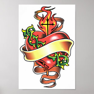 Helig hjärta poster