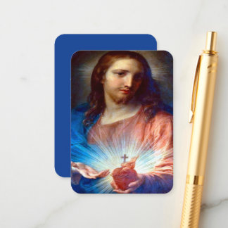 Helig hjärtat av Jesus med bön Tilläggskort