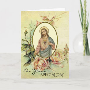 Helig Hjärtat Jesus Ro Speciella dagen Kort