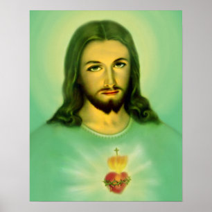 Helig Hjärtat Jesus Sagrado Corazon de Jesus Poster