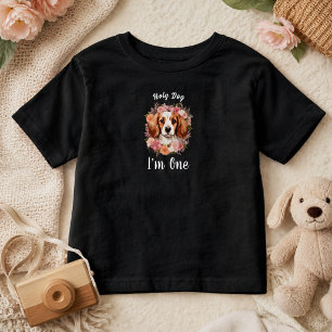 Helig Hund, Jag är Ett! Hundflicka 1-årsdag Småb T Shirt