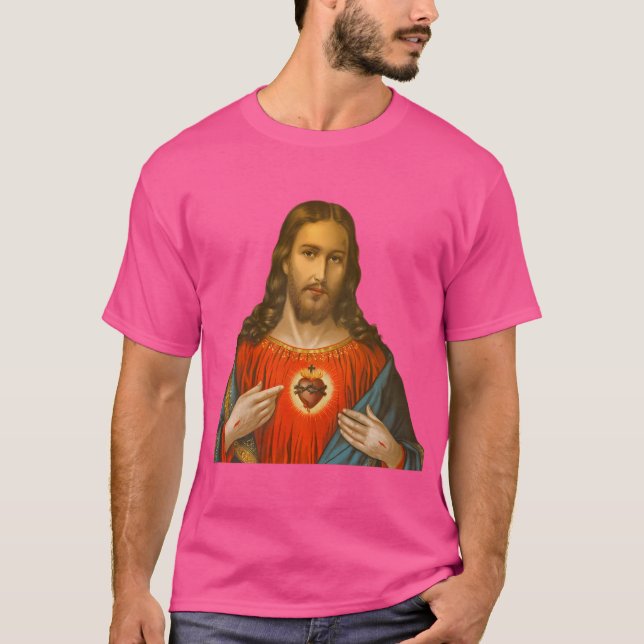 Helig, Jesus hjärta T Shirt (Framsida)