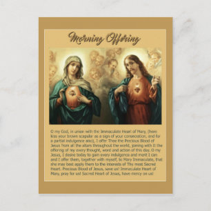 Helig Jesus Immaculate Heart Mary Änglar Cherubs Vykort
