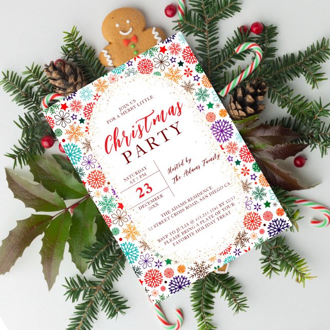 Helig jul Nyårsdusch Brunchfest Inbjudningar (Skapare uppladdad)