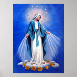 Helig jungfrulig mor Mary, mor av gudmallen Poster