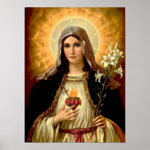 Helig jungfrulig mor Mary, mor av gudmallen Poster
