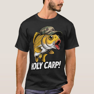 Helig Karpfiskare Fisk Anglare Rolig Karp T Shirt