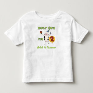 Helig ko för personlig mig förmiddag 2 födelsed tee shirt