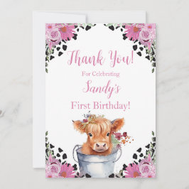 Helig Ko Första Födelsedag, Tack Kort