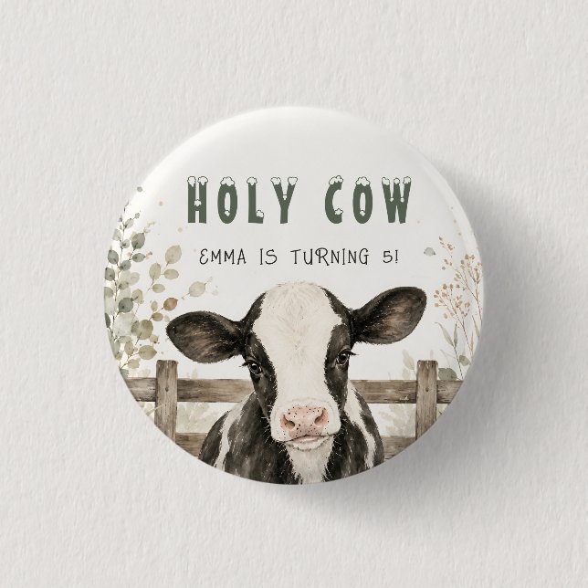 Helig Ko Knapp Pin (Framsida)
