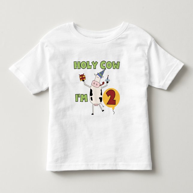Helig ko mig förmiddag 2 födelsedagT-tröja och Tee Shirt (Framsida)